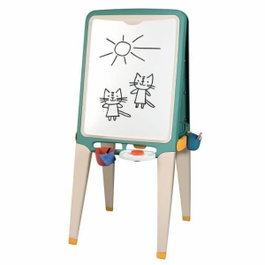 Smoby Grand Tableau Faces Craie et Magnétique avec 13 Accessoires