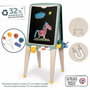 Smoby Grand Tableau Faces Craie et Magnétique avec 13 Accessoires