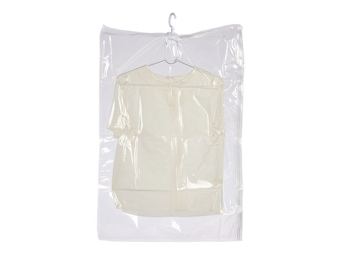 Kipit Sac sous vide 70 x 105 cm avec cintre, housse de rangement transparente PET/PE (Set de 36) Kipit Sac sous vide 70 x 105 cm avec cintre, housse de rangement transparente PET/PE (Set de 36)