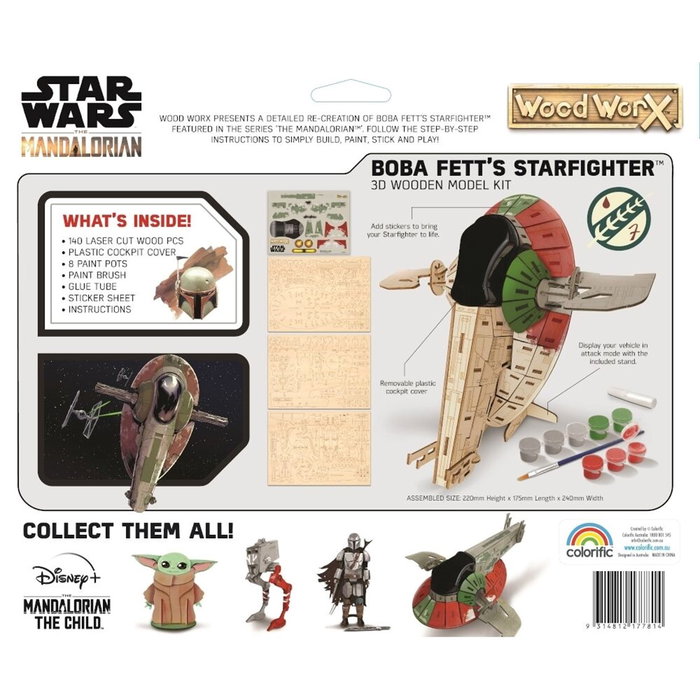 Woodwork Star Wars Puzzle 3D en Bois à Peindre et Colorier Réplique Officielle Woodwork Star Wars Puzzle 3D en Bois à Peindre et Colorier Réplique Officielle