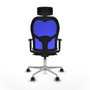 Piqueras y Crespo 1D086N2 Chaise de Bureau avec Appui-tête Gris