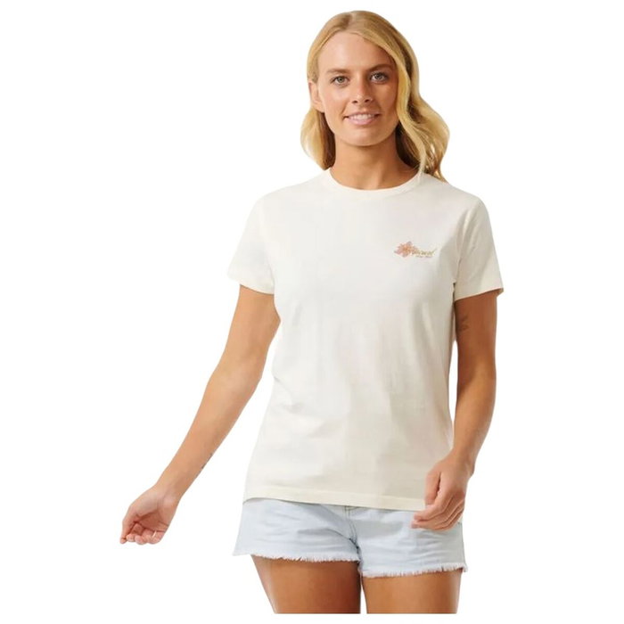 T-shirt à manches courtes femme Rip Curl Wild Bloom Blanc T-shirt à manches courtes femme Rip Curl Wild Bloom Blanc