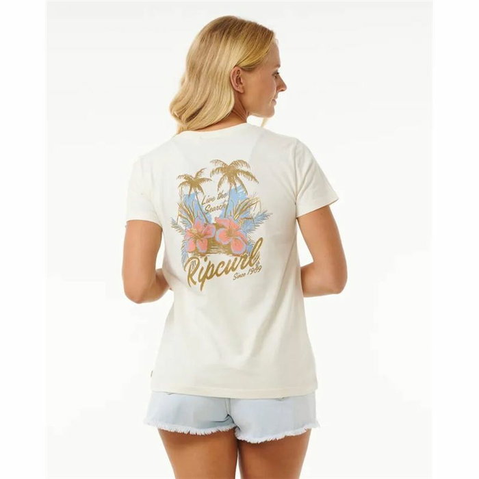 T-shirt à manches courtes femme Rip Curl Wild Bloom Blanc T-shirt à manches courtes femme Rip Curl Wild Bloom Blanc
