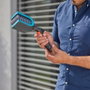Gardena Brosse pour nettoyage de stores, tête pivotante 180°, pour lames C ou Z, gris/bleu
