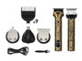 ARGON Set Cortapelo Metal 13 avec accessoires et support 1500mAh USB C Doré
