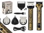 ARGON Set Cortapelo Metal 13 avec accessoires et support 1500mAh USB C Doré