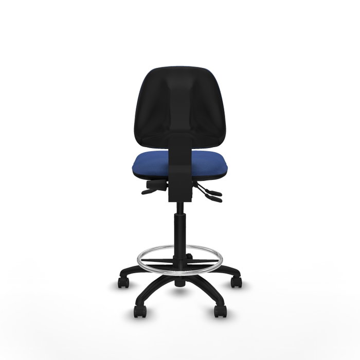 PIQUERAS Y CRESPO Tabouret Isso Asynchrone Tissu Bleu foncé