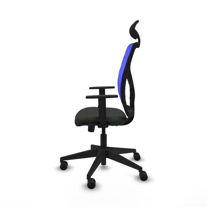 Piqueras y Crespo Chaise de Bureau Motilla Noir et Bleu