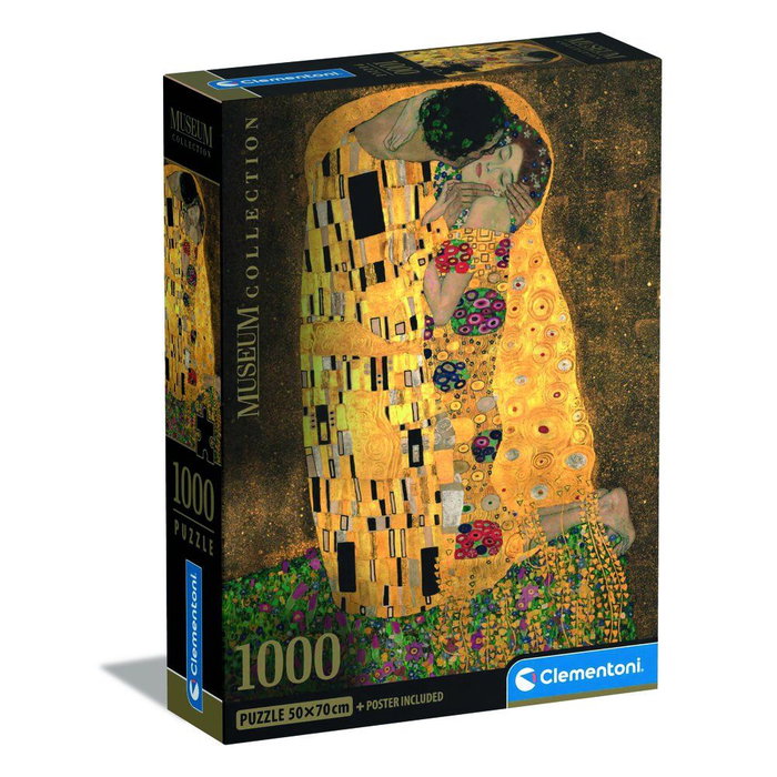 Clementoni Puzzle The Kiss de Klimt - Puzzle Musée 1000 pièces - 70 x 50 cm