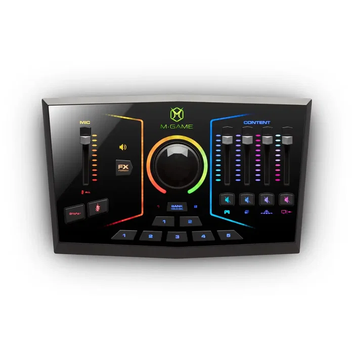 MGAME Interfaz Audio Gamer/Stream M-Game Dual Rgb MGAME Interfaz Audio Gamer/Stream M-Game Dual Rgb
