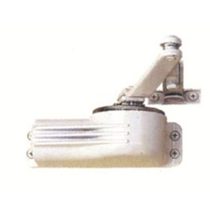 TELESCO Ferme-porte 22-At50 blanc avec blocage télescopique pour usage intensif TELESCO Ferme-porte 22-At50 blanc avec blocage télescopique pour usage intensif