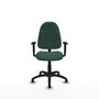 PIQUERAS Y CRESPO Chaise de bureau Algarra, vert bouteille, accoudoirs 1D