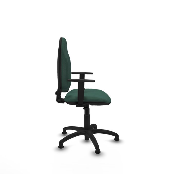 PIQUERAS Y CRESPO Chaise de bureau Algarra, vert bouteille, accoudoirs 1D