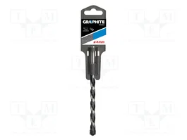 GRAPHITE Foret pour béton Ø 4 mm x 75 mm