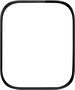 eSTUFF Protecteur d'écran hybride flexible Titan Shield pour Apple Watch Ultra - Transparent/Noir - Verre trempé résistant aux chocs et rayures