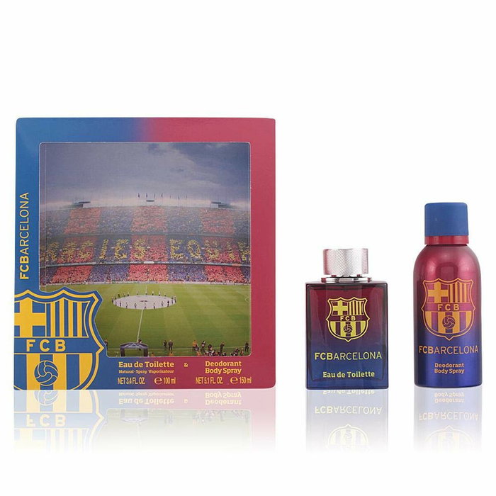 Air-Val Coffret FC Barcelone Eau de Toilette 100 mL + Déodorant Body Spray 150 mL