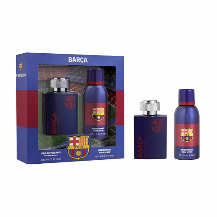 Air-Val Coffret FC Barcelone Eau de Toilette 100 mL + Déodorant Body Spray 150 mL