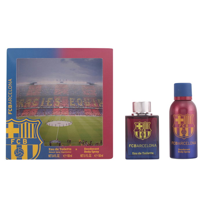 Air-Val Coffret FC Barcelone Eau de Toilette 100 mL + Déodorant Body Spray 150 mL