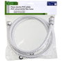 ORYX Flexible de douche PVC blanc/argenté 1,50 m