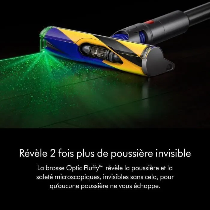 Dyson V15 Detect Absolute Aspirateur Balai Nickel, jaune