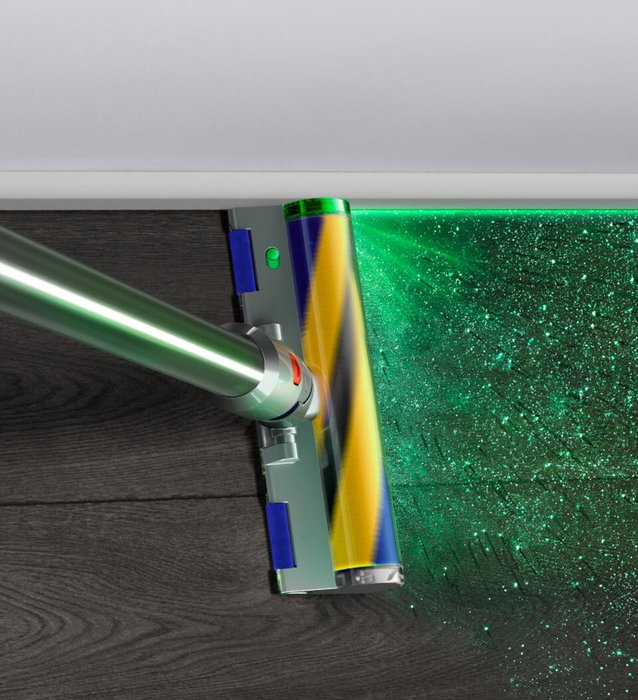 Dyson V15 Detect Absolute Aspirateur Balai Nickel, jaune