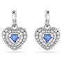 Swarovski Boucles d'oreilles IDYLLIA en acier inoxydable gris