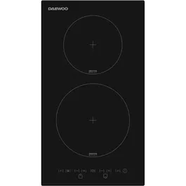 Daewoo BH3ITF25BNM Plaque à Induction Encastrable Noir 2 Zones (30 cm, 3600 W) pour Cuisine