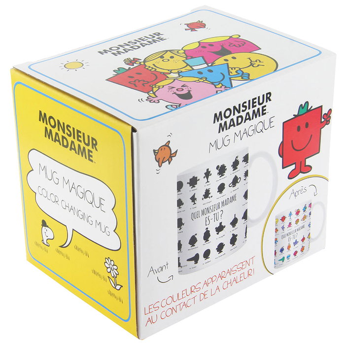 Monsieur Madame Tasse qui change de couleur avec la chaleur