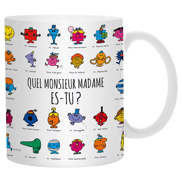 Monsieur Madame Tasse qui change de couleur avec la chaleur