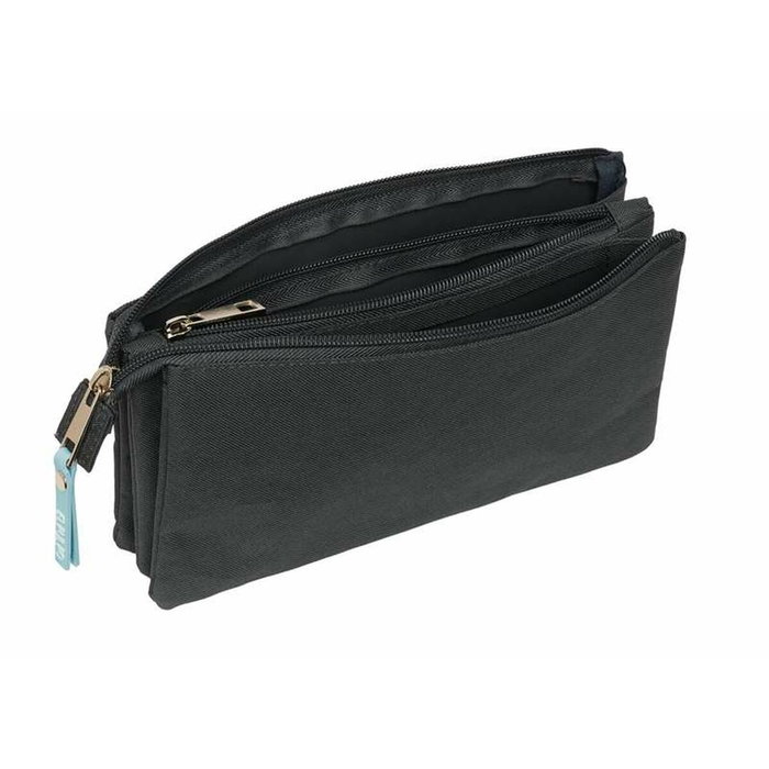 Trousse Fourre-Tout Triple El Pulpo Gris 22 x 12 x 3 cm