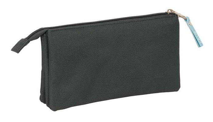 Safta Portatodo Triple Organisateur Graphite 22 x 12 x 3 cm pour Enfants à partir de 3 ans