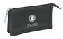Safta Portatodo Triple Organisateur Graphite 22 x 12 x 3 cm pour Enfants à partir de 3 ans