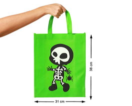 Atosa Sac à bonbons squelette 38x31 cm avec design imprimé