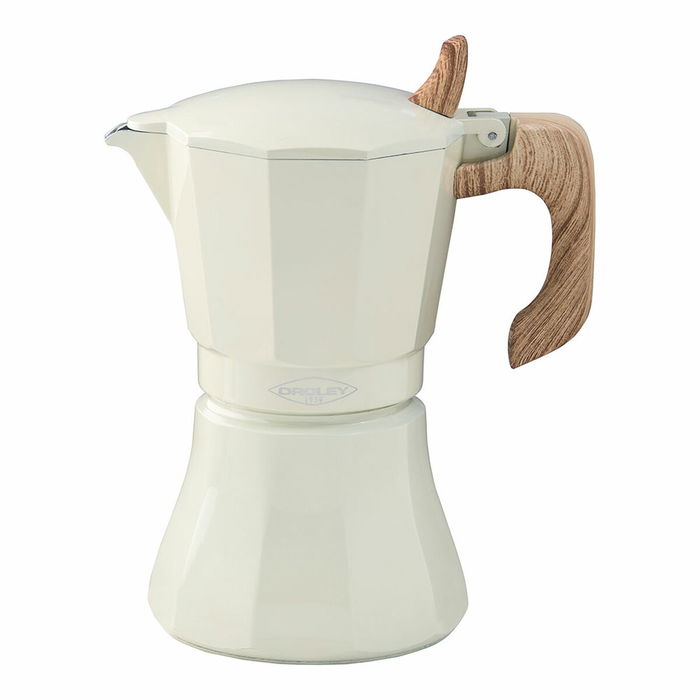 Cafetière Italienne Oroley Petra Crème Aluminium 6 Tasses Cafetière Italienne Oroley Petra Crème Aluminium 6 Tasses