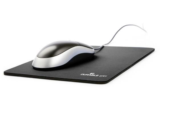 Durable - Tapis de souris rectangulaire avec surface textile et fond en mousse antidérapant - 260 x 220 mm