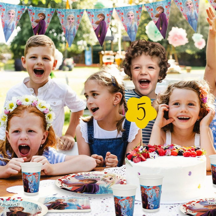 Set d'articles de fête Frozen 66 Pièces Set d'articles de fête Frozen 66 Pièces