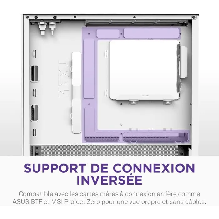 NZXT CC-H31FW-01 Boîtier PC moyen tour micro-ATX H3 Flow Blanc - Airflow remarquable, support GPU grand format et radiateur 280 mm