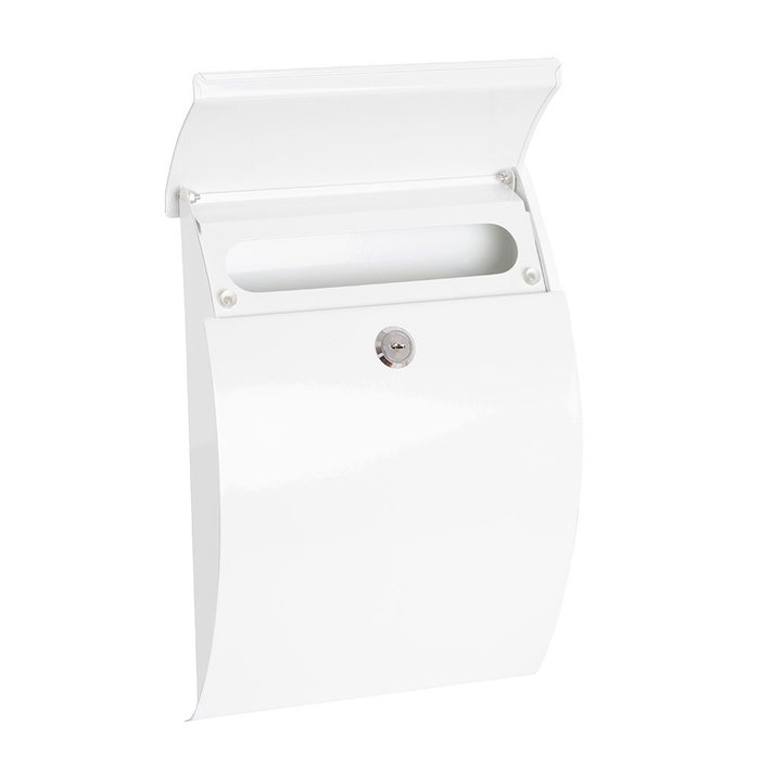 Arregui Galán Boîte aux lettres individuelle extérieur petit acier blanc 21 x 7,5 x 29 cm Arregui Galán Boîte aux lettres individuelle extérieur petit acier blanc 21 x 7,5 x 29 cm