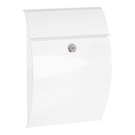 Arregui Galán Boîte aux lettres individuelle extérieur petit acier blanc 21 x 7,5 x 29 cm