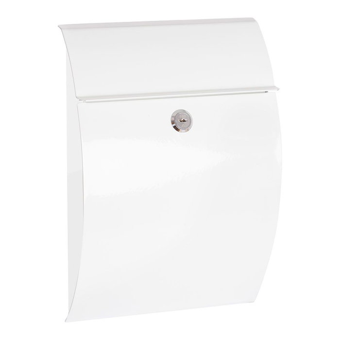 Arregui Galán Boîte aux lettres individuelle extérieur petit acier blanc 21 x 7,5 x 29 cm Arregui Galán Boîte aux lettres individuelle extérieur petit acier blanc 21 x 7,5 x 29 cm