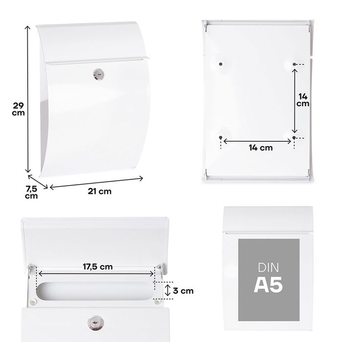 Boîte aux lettres Arregui Blanc Acier