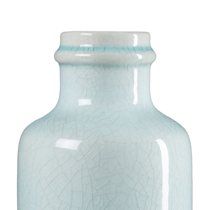 BigBuy Home Vase Turquoise Céramique 13 x 13 x 27 cm BigBuy Home Vase Turquoise Céramique 13 x 13 x 27 cm