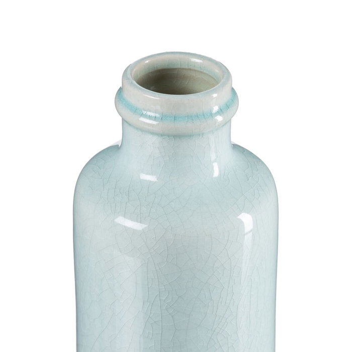 BigBuy Home Vase Turquoise Céramique 13 x 13 x 27 cm BigBuy Home Vase Turquoise Céramique 13 x 13 x 27 cm