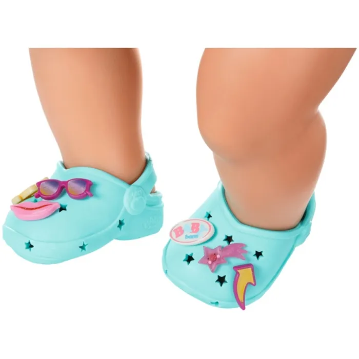 Zapf Creation Chaussures de bain pour poupon 43cm avec pin's personnalisables