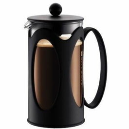 Bodum Cafetière à Piston Kenia 1 L Noir, 8 tasses