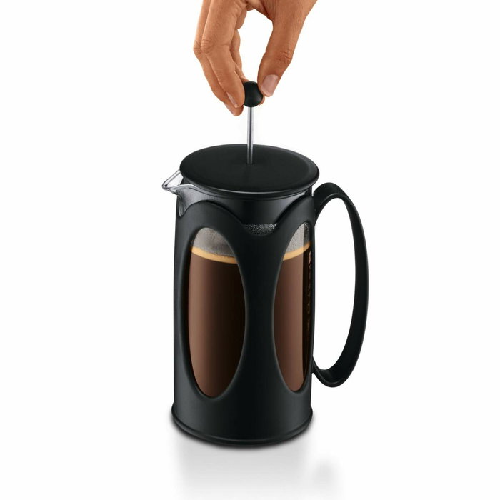 Bodum Cafetière à Piston Kenia 1 L Noir, 8 tasses