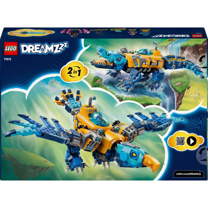 LEGO DREAMZzz 71512 Le Sous-Marin Crocodile - Jouet de Construction 2-en-1