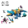 LEGO DREAMZzz 71512 Sous-Marin Crocodile, Jouet de Construction 2-en-1 avec 3 Minifigurines - Dès 8 ans