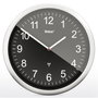 Mebus 19812 Horloge murale radio-pilotée noir et argent