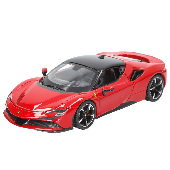 BURAGO Ferrari SF90 Stradale - Voiture de collection 1:24 - Portes ouvrantes manuellement - 24x12x10 cm BURAGO Ferrari SF90 Stradale - Voiture de collection 1:24 - Portes ouvrantes manuellement - 24x12x10 cm